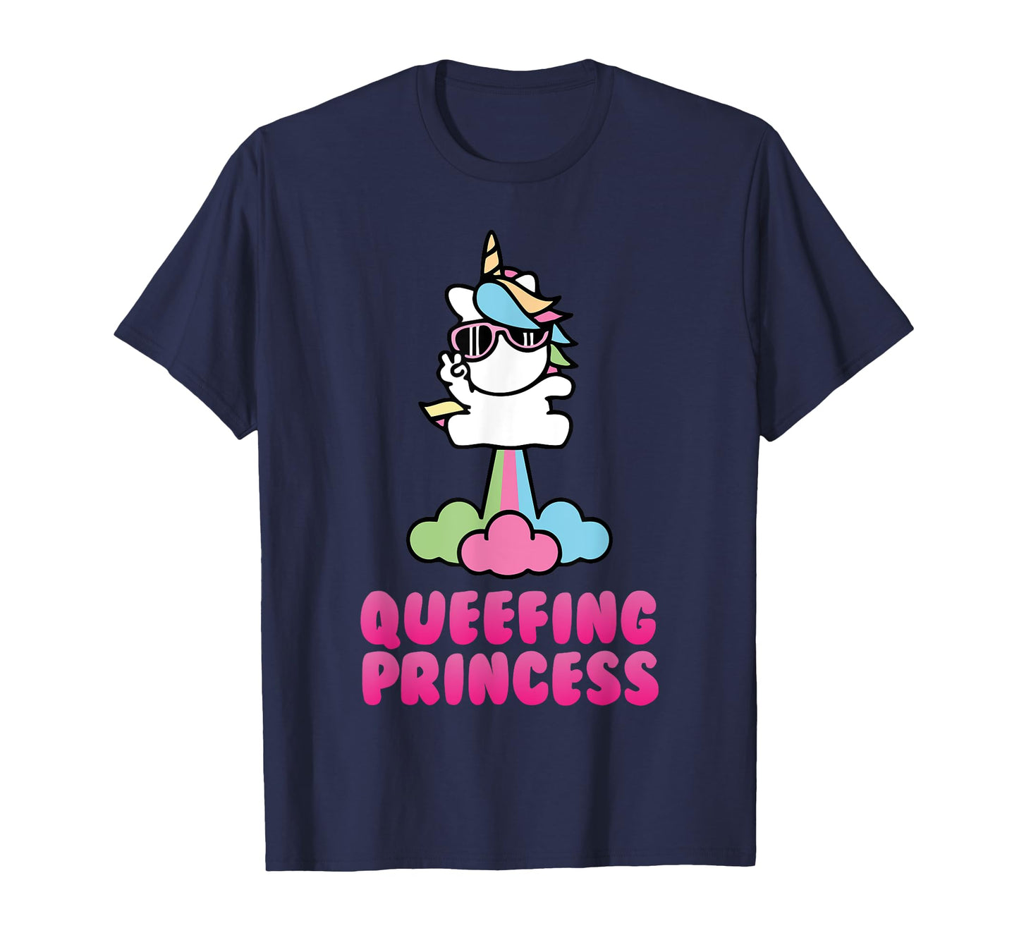 Cute Unicorn Queefing Princess Embarrassing Adult Humor T-Shirt