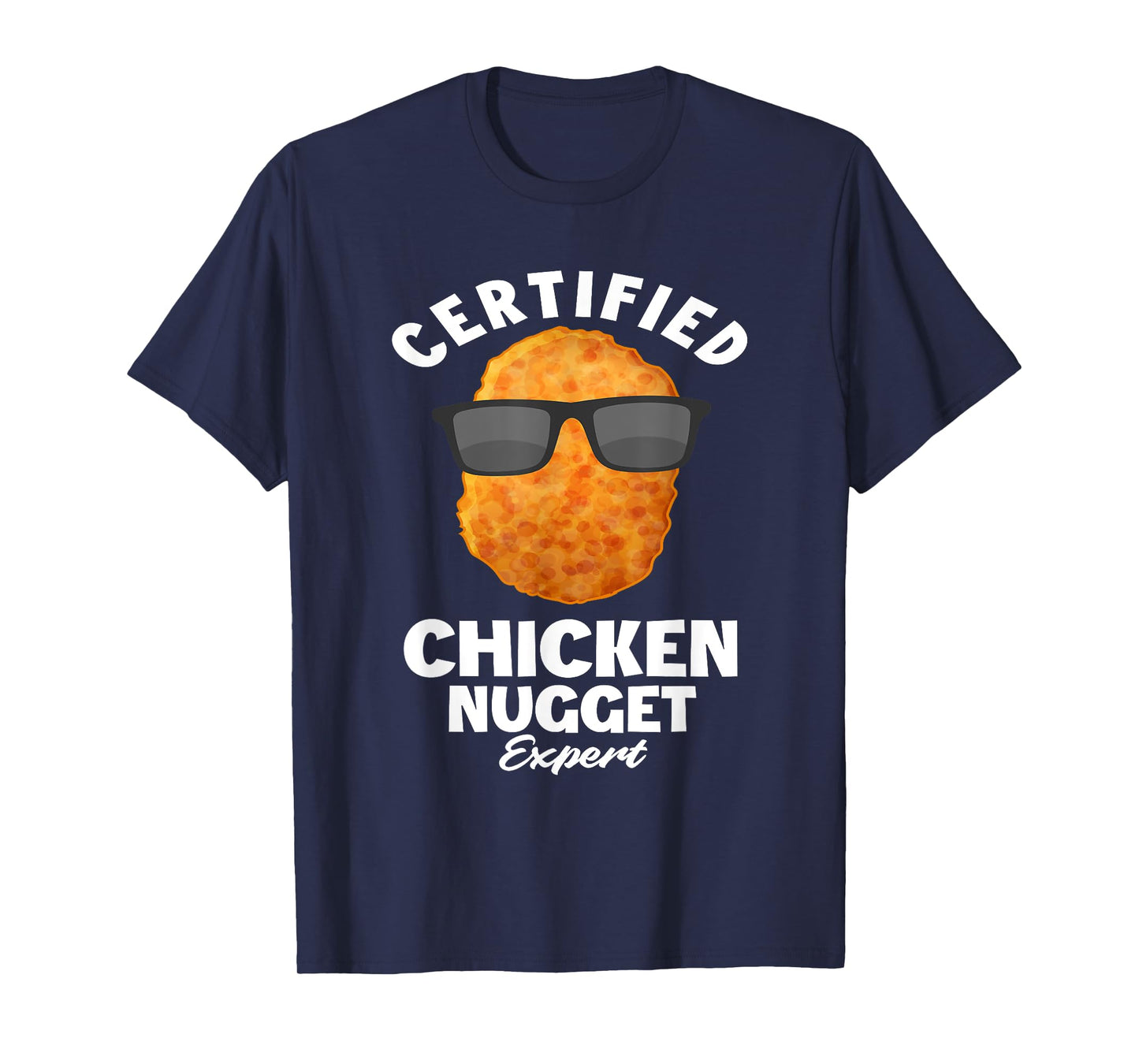 Funny Chicken Nuggets Gift Idea Sayings Gifts - Certified Chicken Nugget Expert - Kids Chicken Nugget T-Shirt - Black - Small - Short Sleeve - Classic Fit - Cotton, Polyester