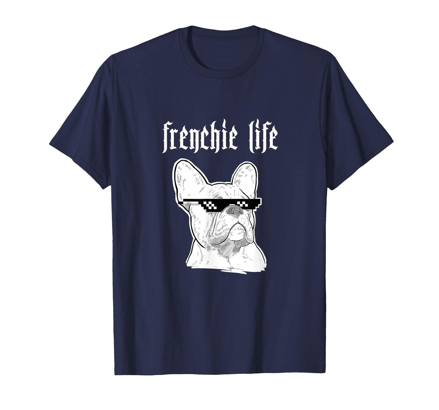 Thug Frenchie Life Funny Cool T-Shirt for Dog Lovers T-Shirt for Men Women Girls Kids