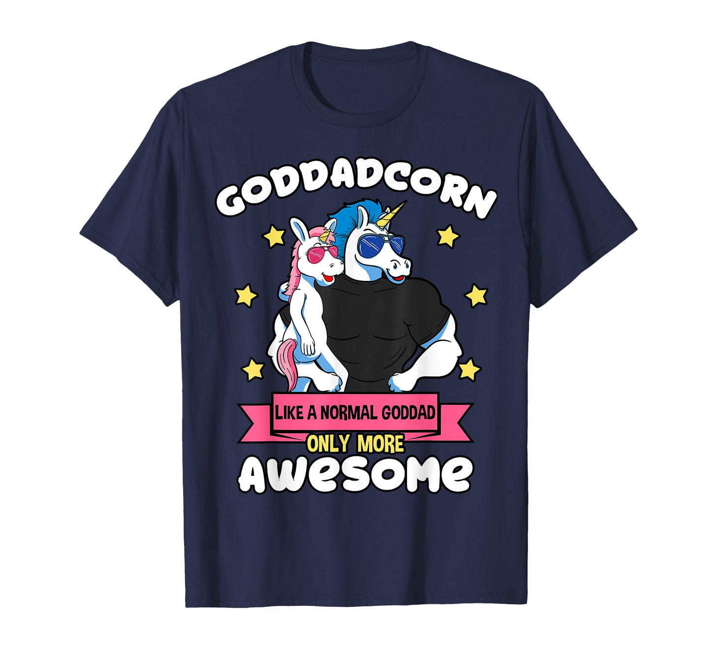 Goddadcorn 1 Kid Father's Day Goddad Unicorn Goddaughter T-Shirt
