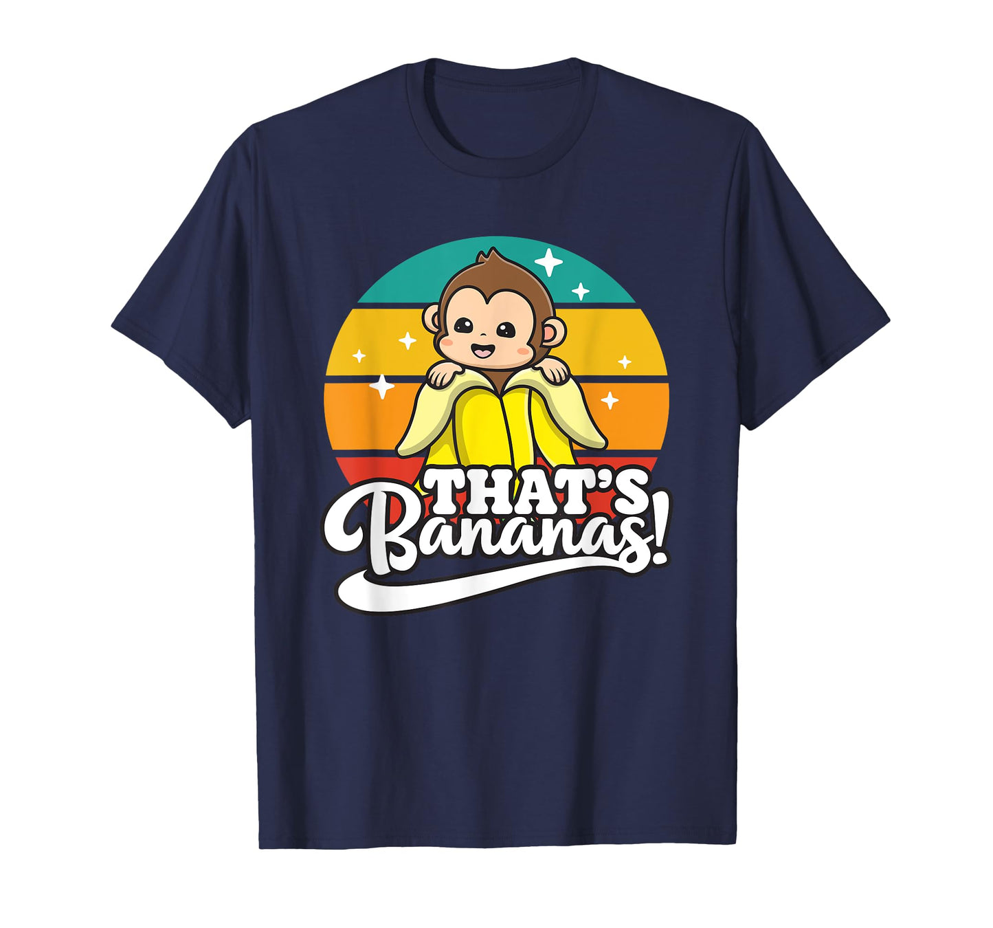 Cute Kawaii Monkey, Funny That’s Bananas T-Shirt