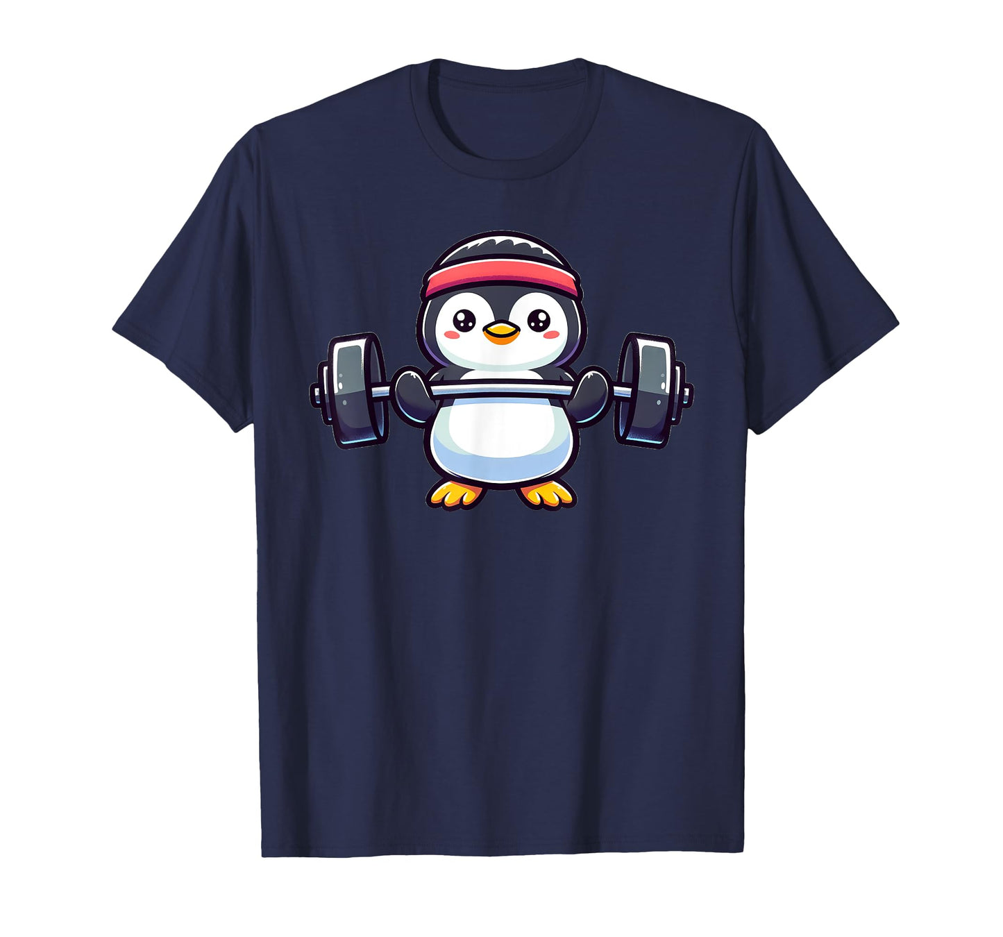 Penguin Powerlifting Weightlifting Gym Workout T-Shirt