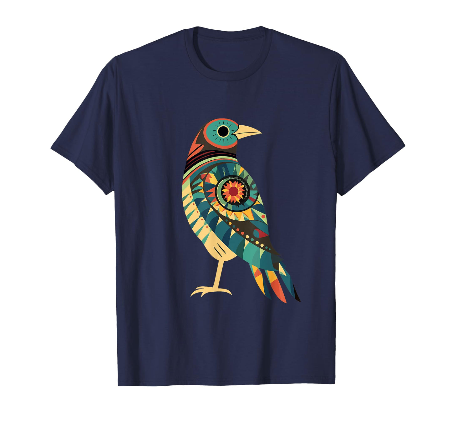 Hopi Art American Style Bird Tribal Design T-Shirt
