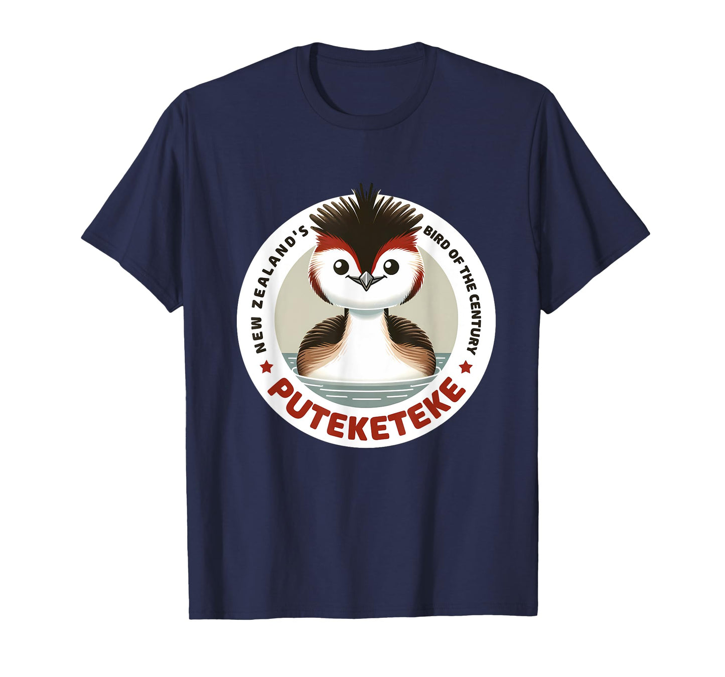 Puteketeke Bird New Zealand's Bird of the Century T-Shirt