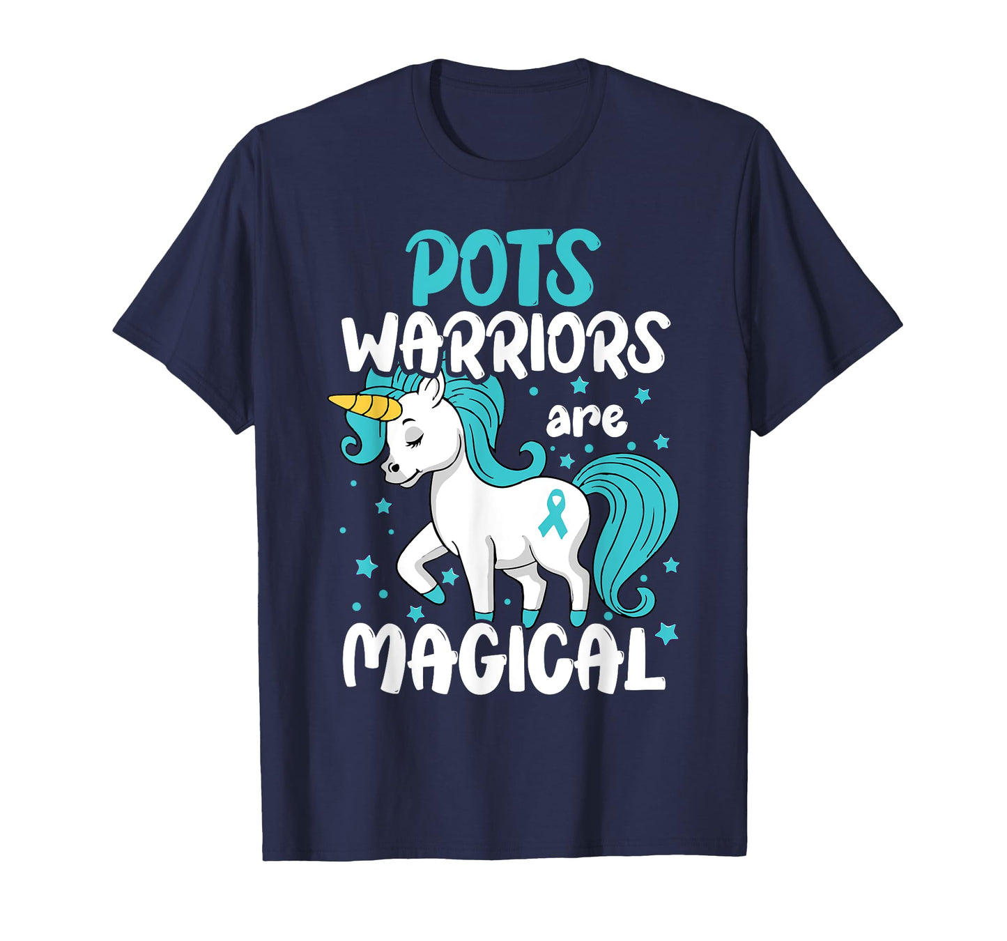POTS Disorder Warrior Turquoise Pots Dysautonomia Awareness T-Shirt
