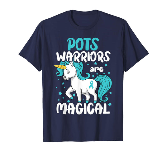 POTS Disorder Warrior Turquoise Pots Dysautonomia Awareness T-Shirt