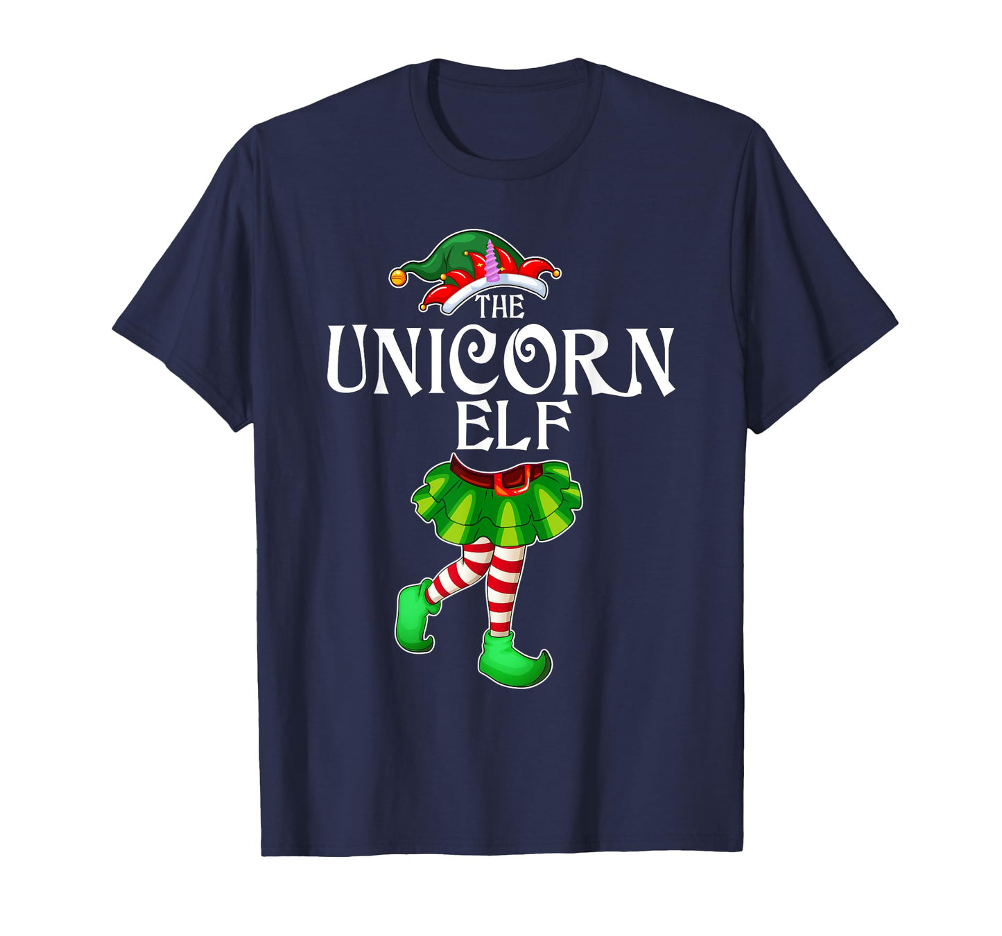The Unicorn Elf Christmas Matching Family Group T-Shirt