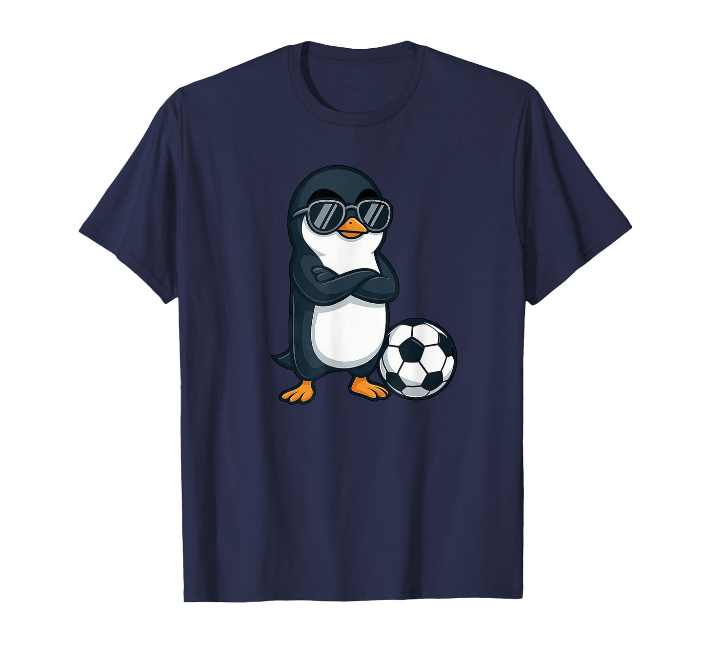 Cool Cartoon Penguin Soccer Player T-Shirt
