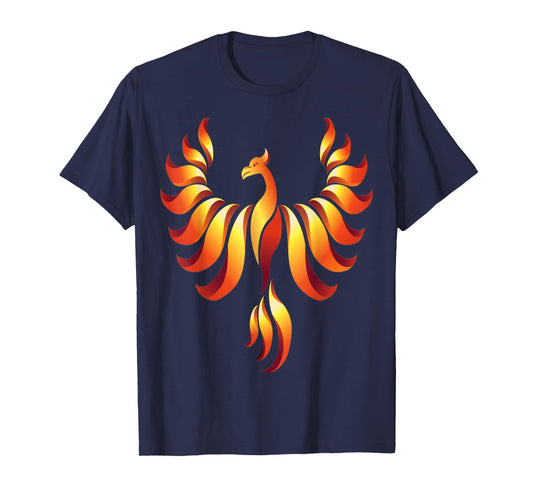 Rising Phoenix Rise from the Ashes Rebirth Symbol T-Shirt