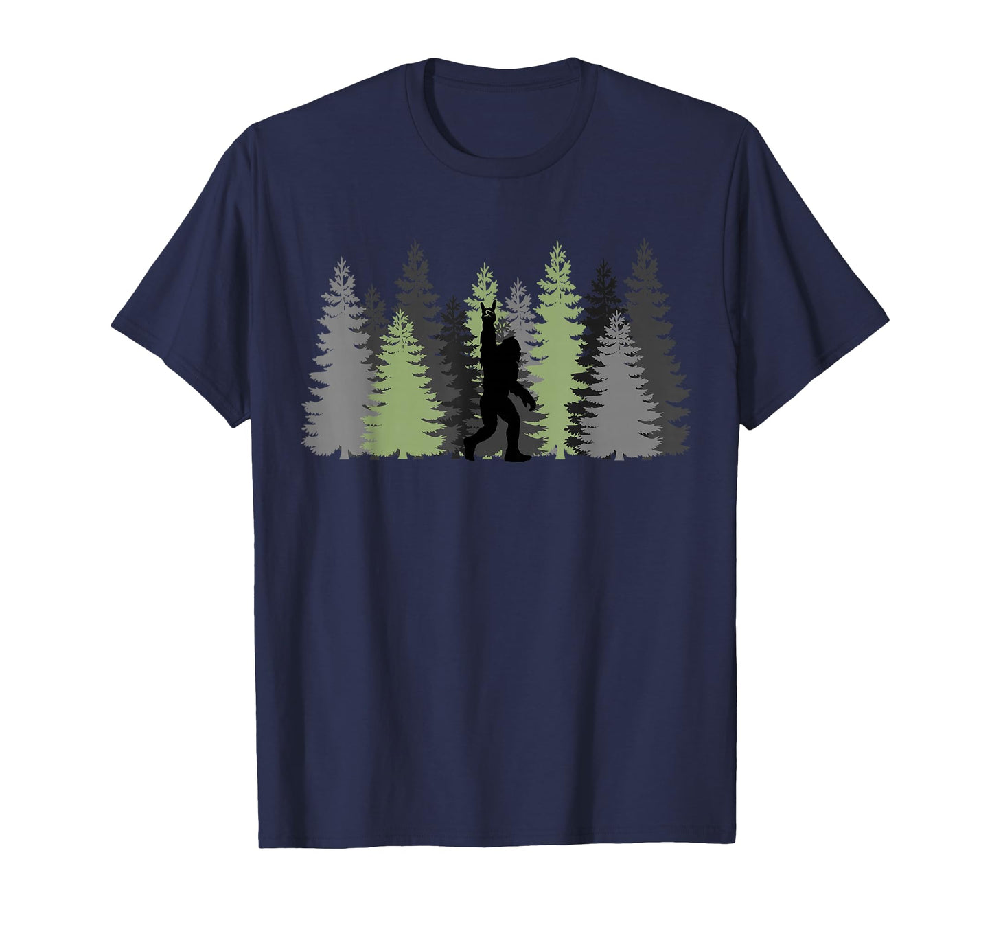 Bigfoot In The Forest Funny Sasquatch Bigfoot T-Shirt