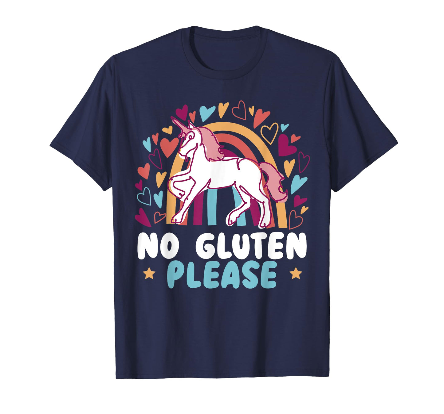 No Gluten Please Unicorn Celiac Disease Awareness Month T-Shirt