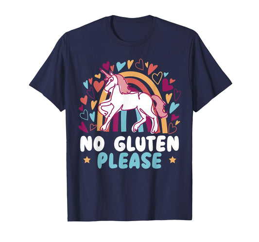 No Gluten Please Unicorn Celiac Disease Awareness Month T-Shirt