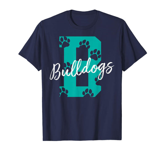 Bulldogs with Foodprints - Bulldog T-Shirt