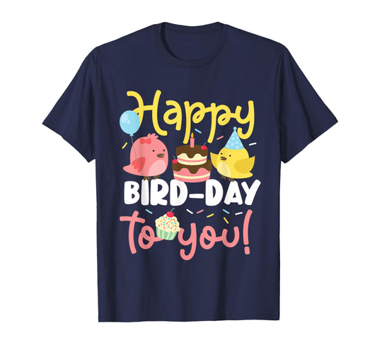 Happy bird day birds for a children's birthday party T-Shirt