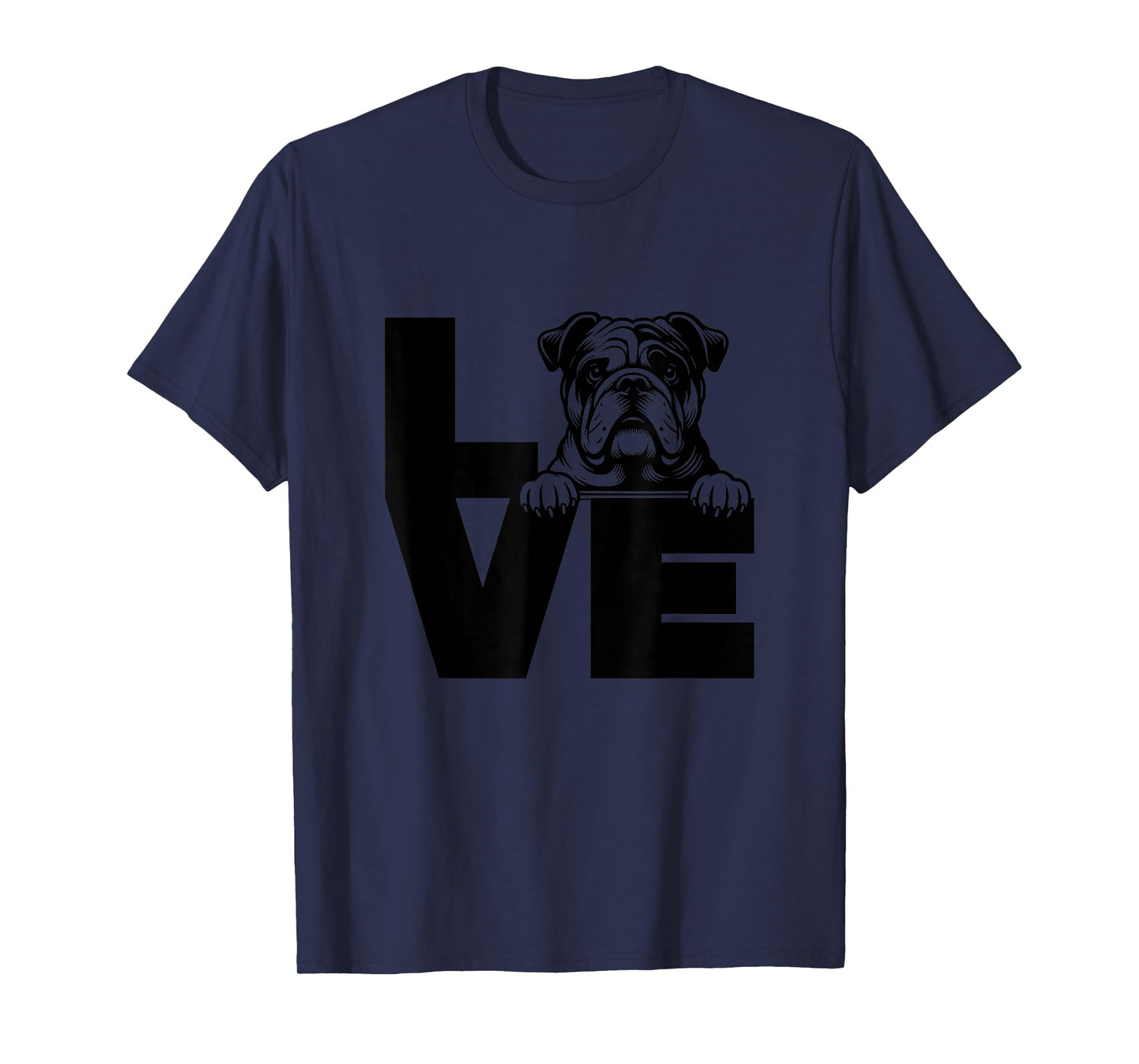 Love Bulldog Dog T-Shirt