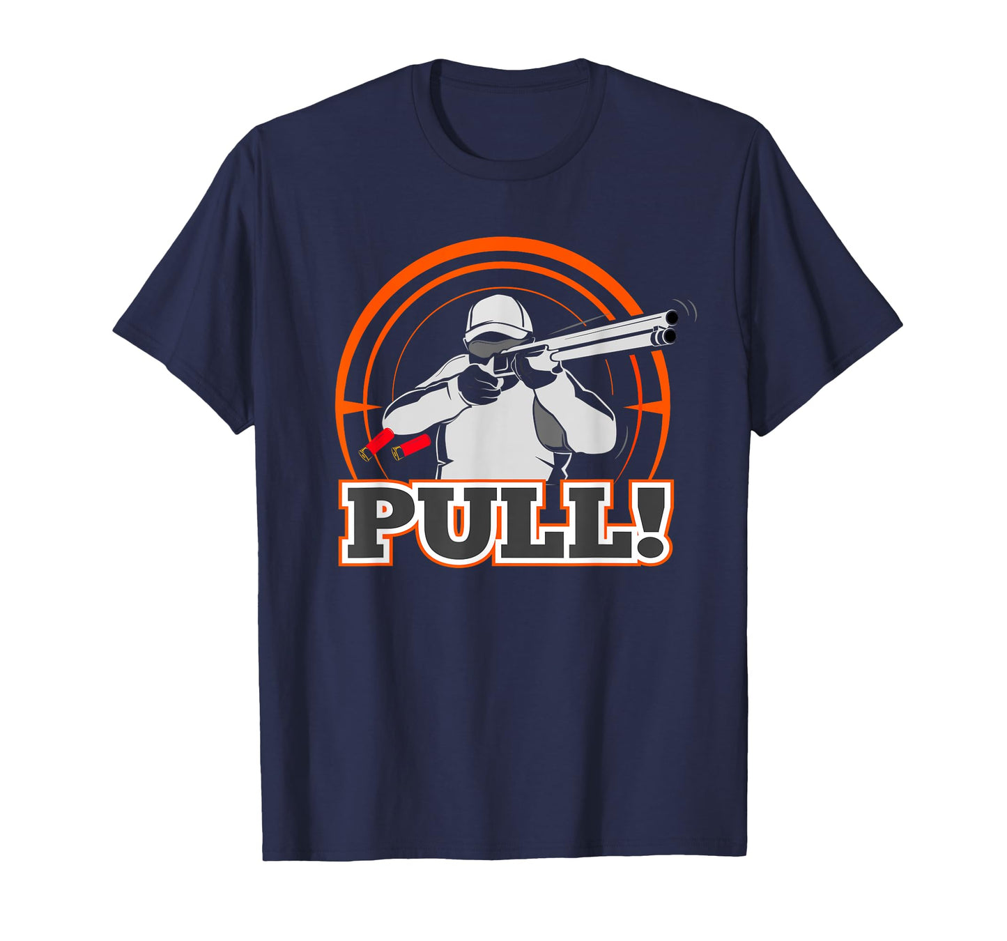 Pull Clay Skeet Shooting T Shirt Trap Shotgun Shotgun Gift T-Shirt