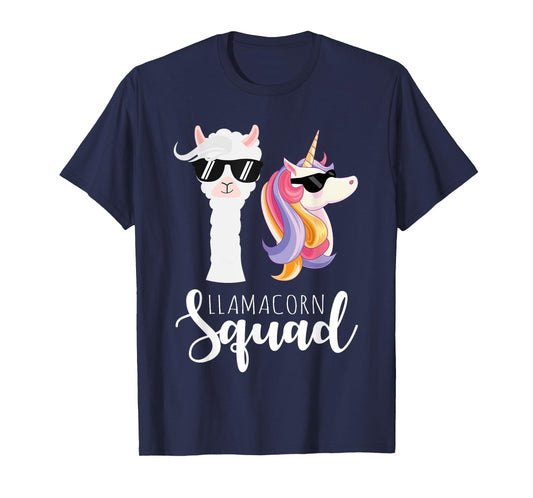 Llamacorn Squad Funny Unicorn Llama Squad Christmas T-Shirt