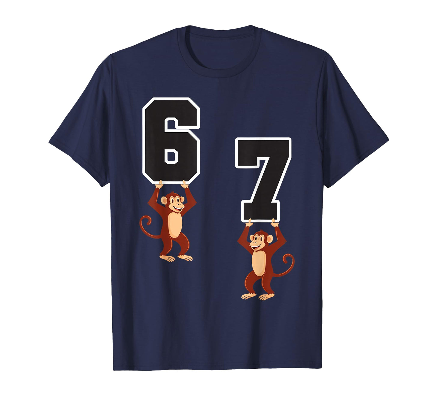 6 7 Funny Matching Teachers Halloween Costume Monkeys T-Shirt