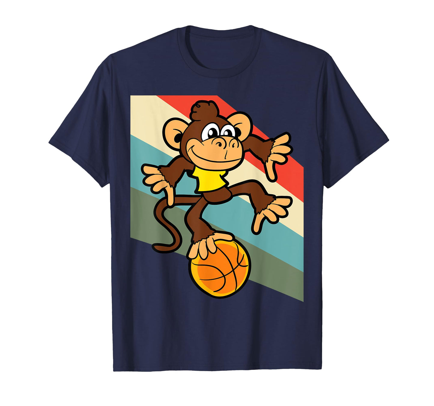 Monkey Basketball Player Animal Funny T-Shirt