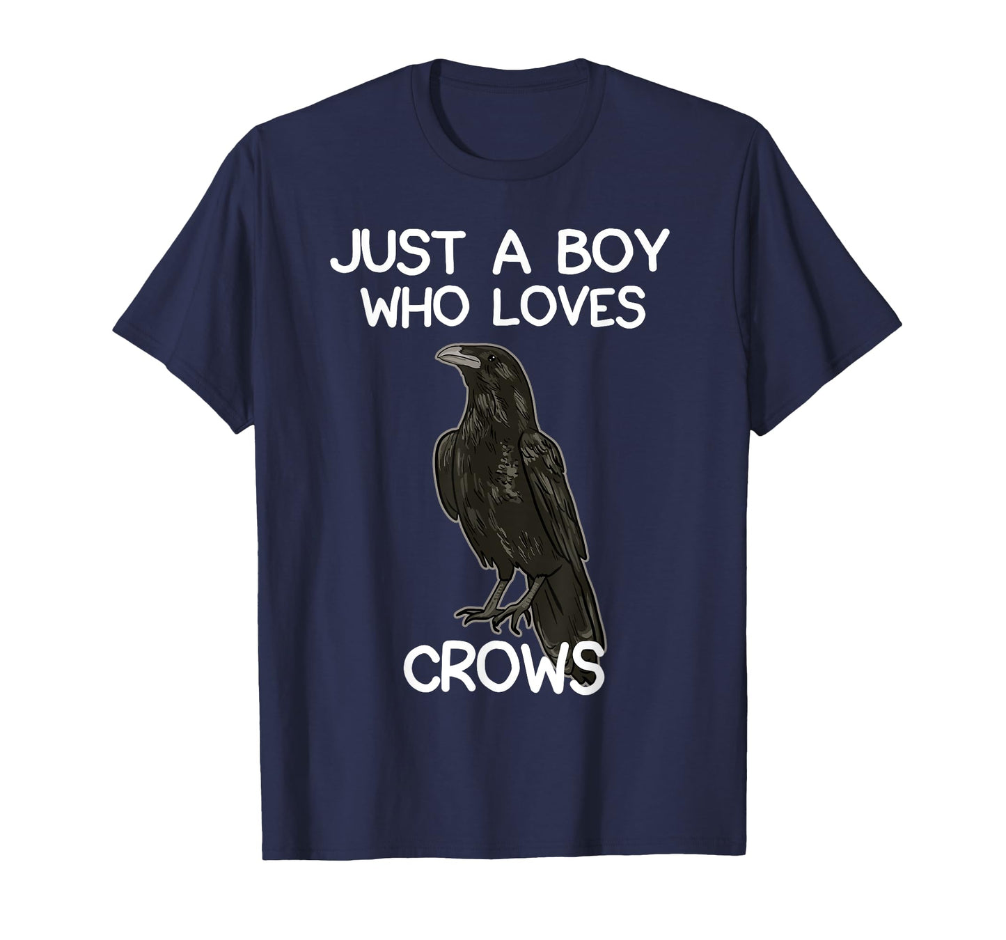 Just A Boy Who Loves Crows for Men Crow and Raven Lovers T-Shirt
