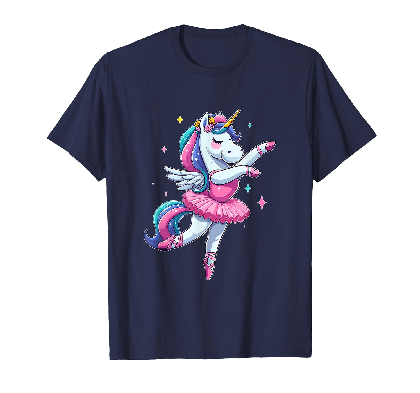 Cute Ballerina Unicorn Ballet Dance Girl T-Shirt