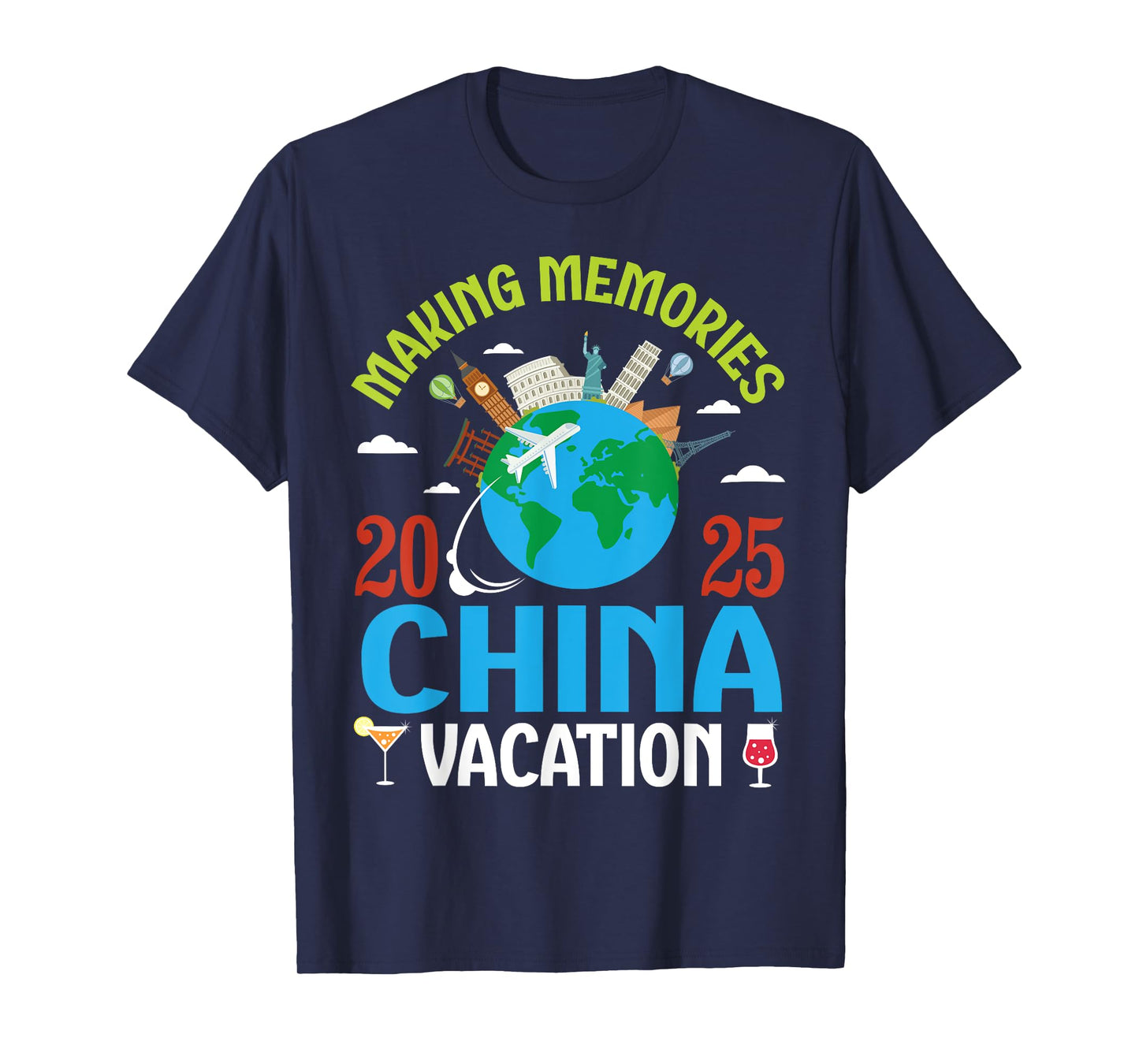 Making Memories in China Vacation 2025 Travel Couple Family T-Shirt