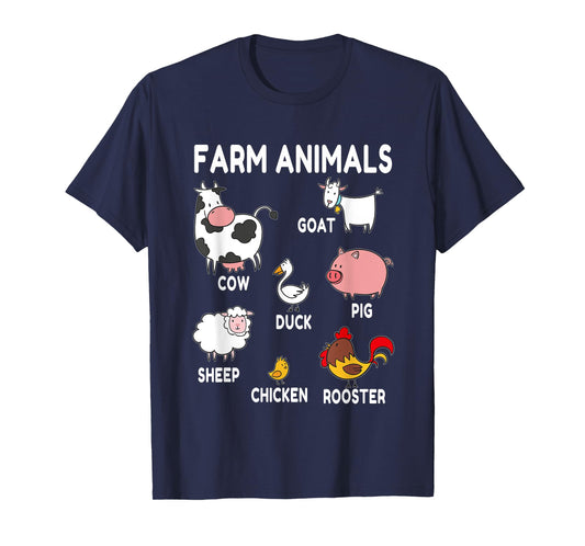 Funny Farm Animals Toddler T-Shirt