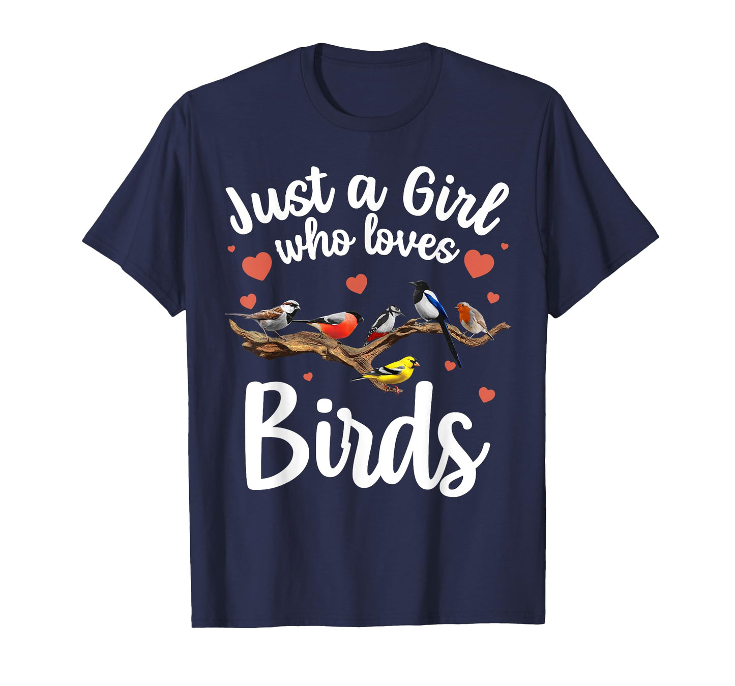 Cool Bird Watcher Art For Women Girls Birding Nerd Birder T-Shirt