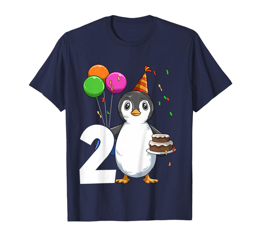 Penguin Birthday 2 Penguin 2nd Birthday Outfit Penguin Party T-Shirt