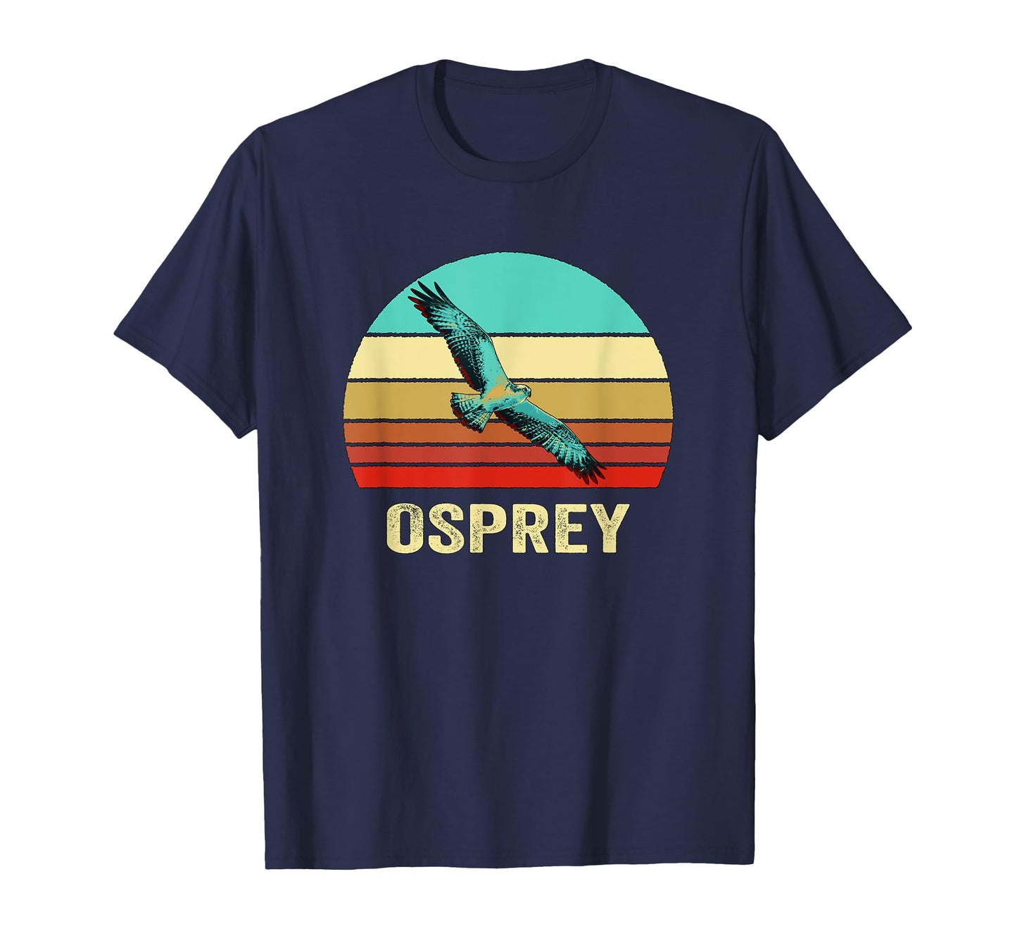 Vintage Retro Style Sunset Osprey T-Shirt