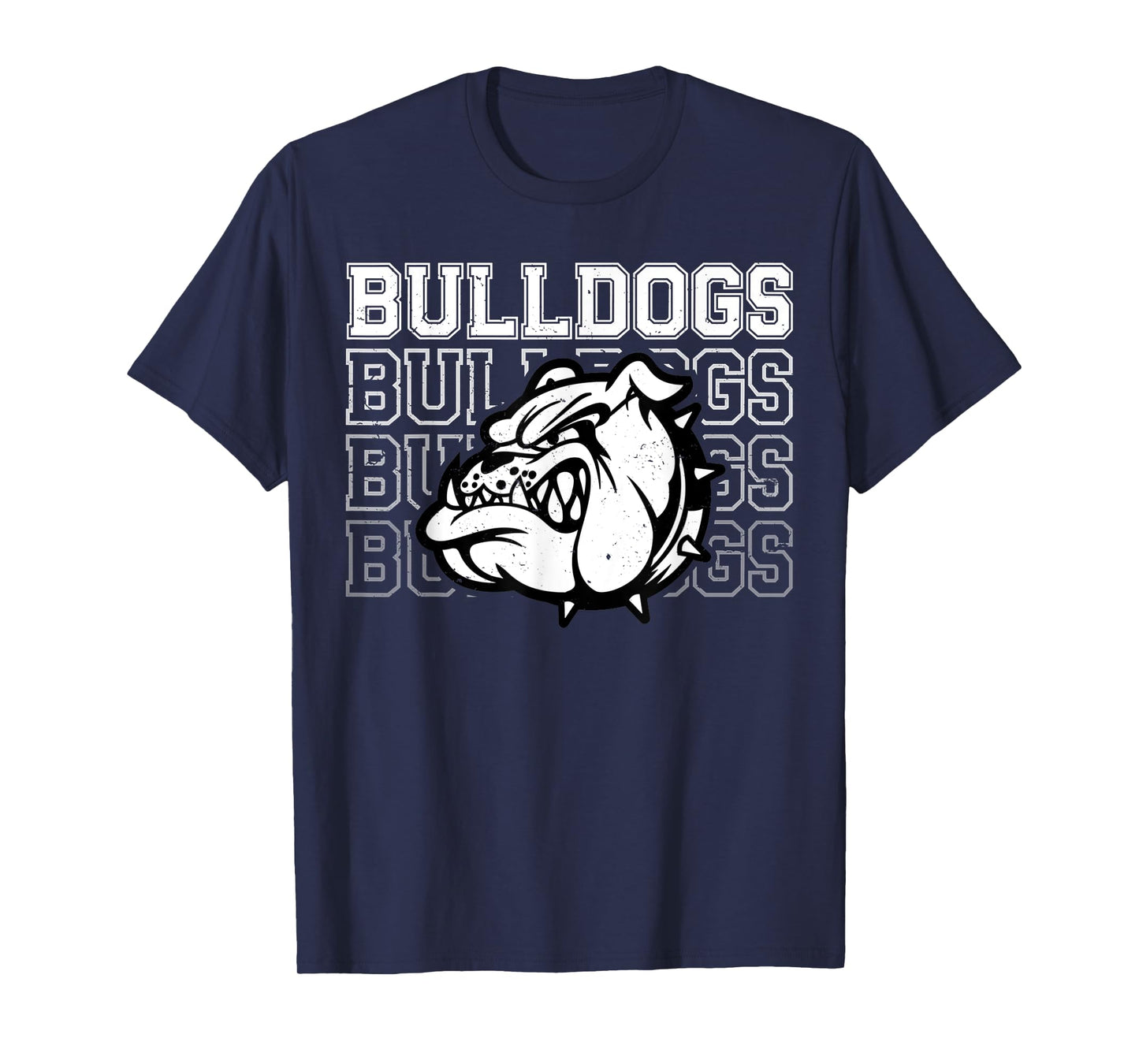 Vintage Bulldogs Team Pride School Spirit Back To School T-Shirt