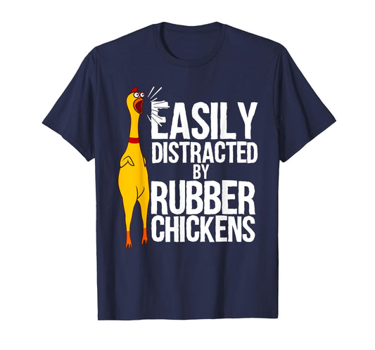 Funny Rubber Chicken Art For Men Women Giant Rubber Chicken T-Shirt