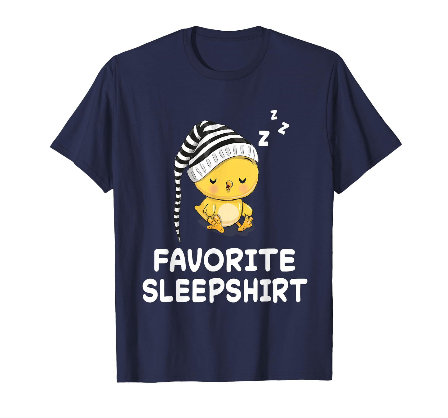 Chick Chicken Nap Sleeping Sleep Pajama Nightgown T-Shirt