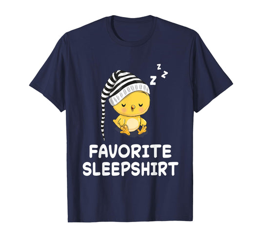 Chick Chicken Nap Sleeping Sleep Pajama Nightgown T-Shirt