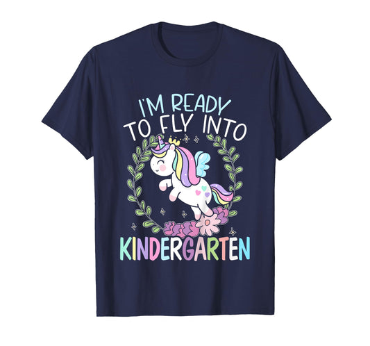 Kids I'm Ready To Fly Into Kindergarten First Day Of School T-Shirt