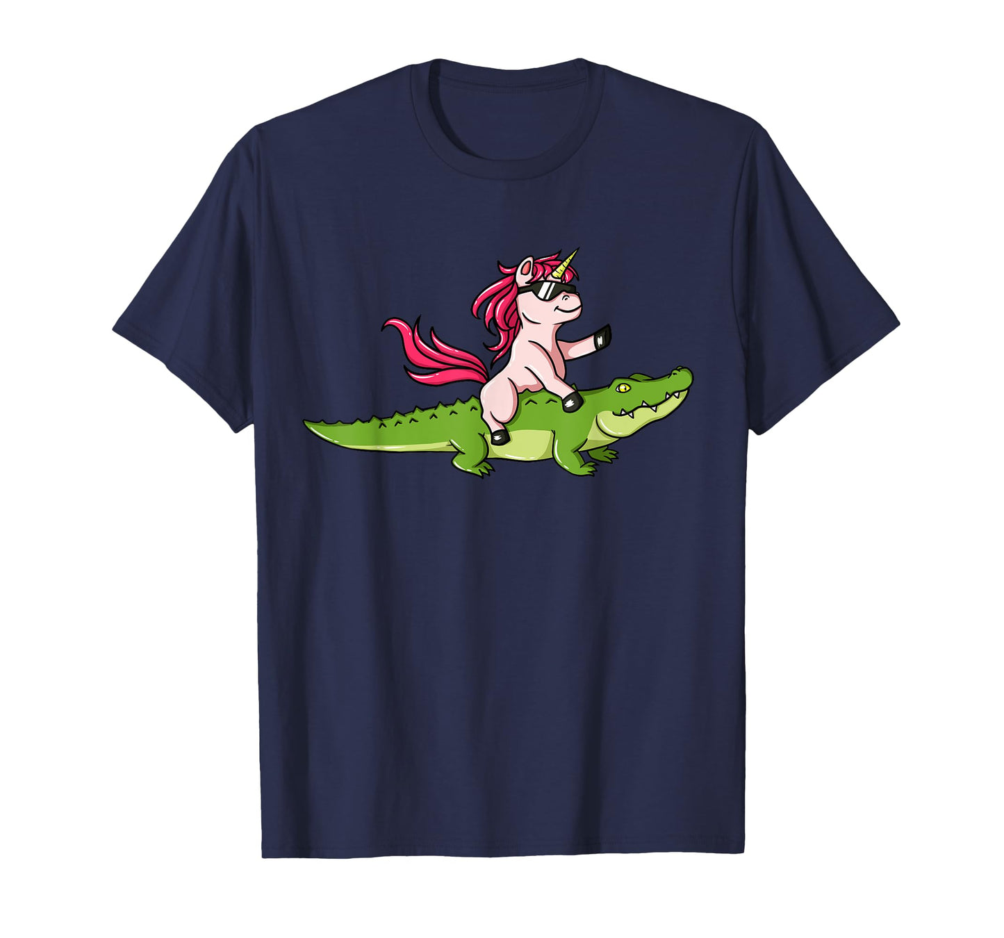 Alligator Unicorn Crocodile Gator Reptile Men Boys T-Shirt