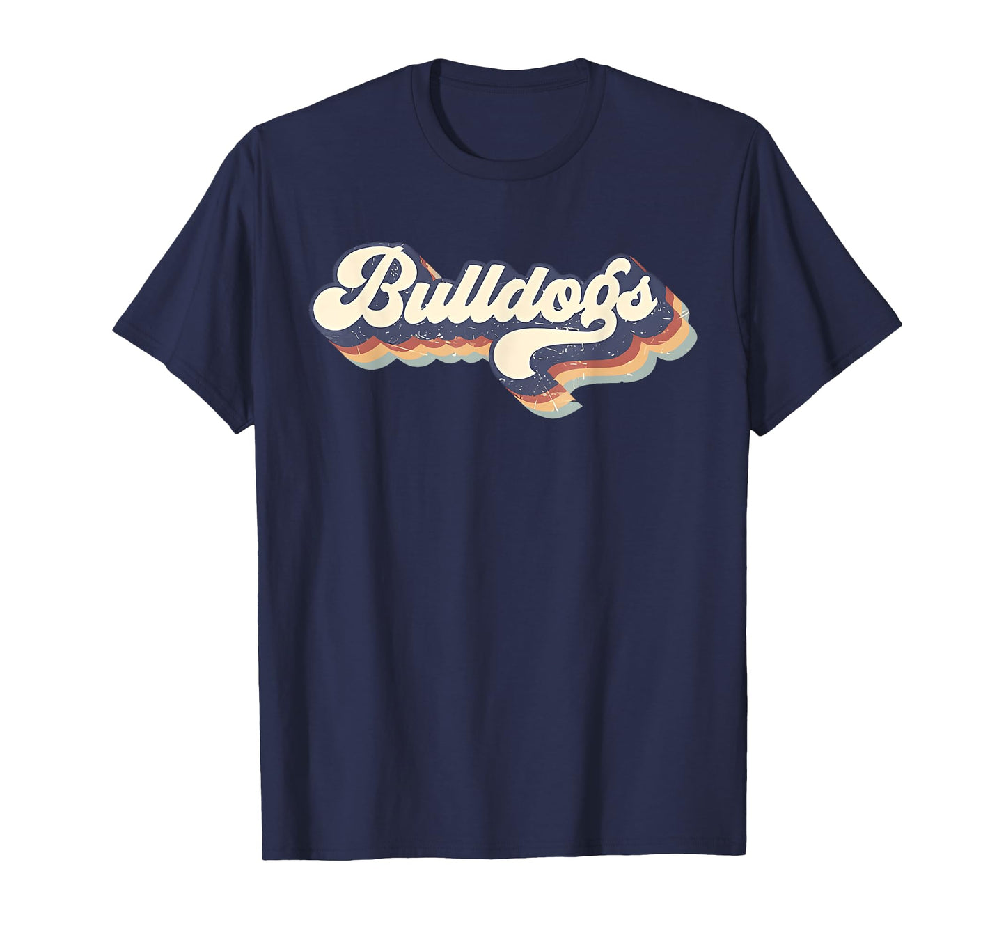 Bulldogs Mascot Retro Back to School Team Spirit T-Shirt