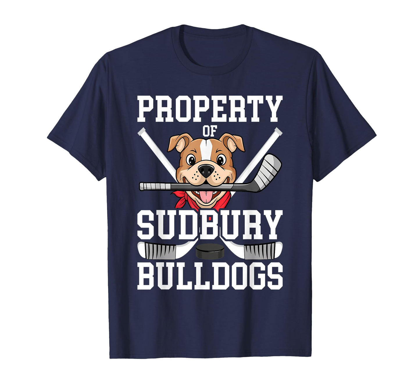 Men Women Property of Sudbury Bulldog Funny T-Shirt