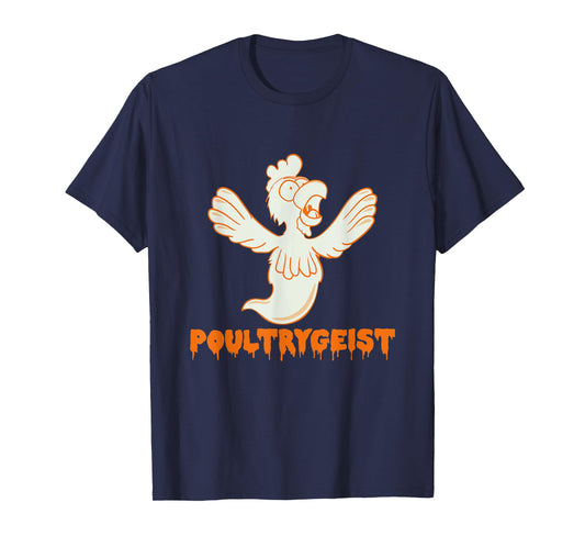 Poultrygeist Funny Chicken Ghost Pun T-Shirt