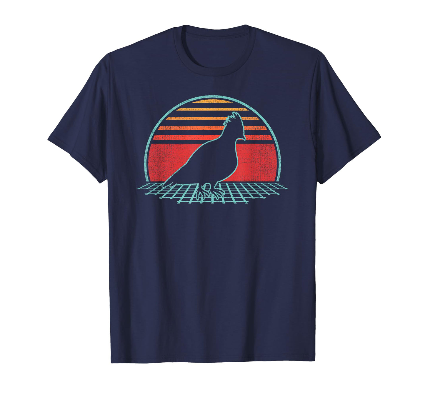 Grouse Hunting Retro Vintage 80s Style Birding Gift T-Shirt