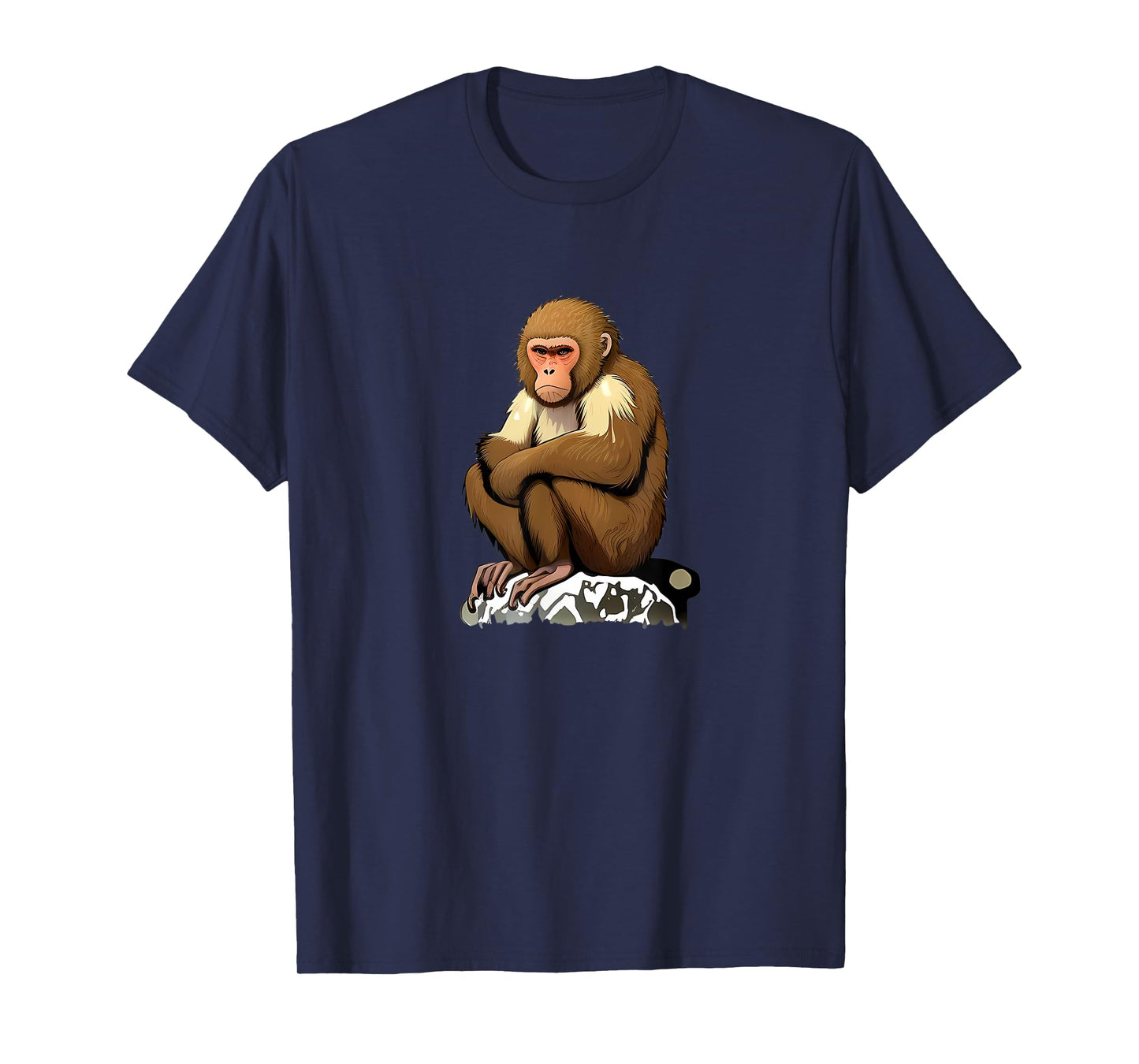 Funny japanese Monkey for Snow Lovers T-Shirt