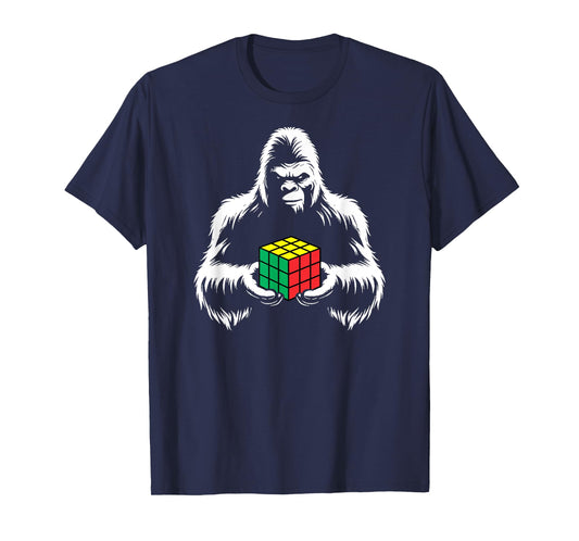 Competitive Puzzle Cube Sasquatch Bigfoot Speed Cubing T-Shirt