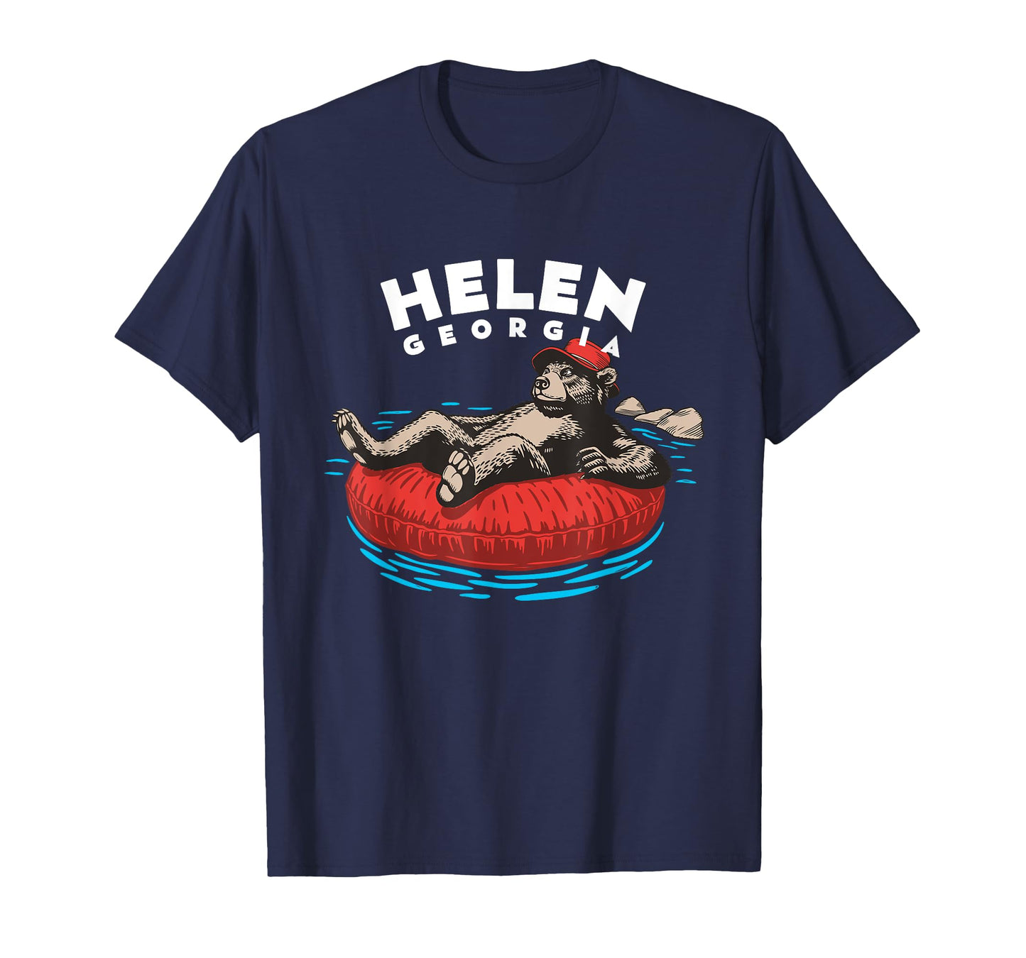 Helen Georgia Chattahoochee River Tubing Bear GA Vacation T-Shirt