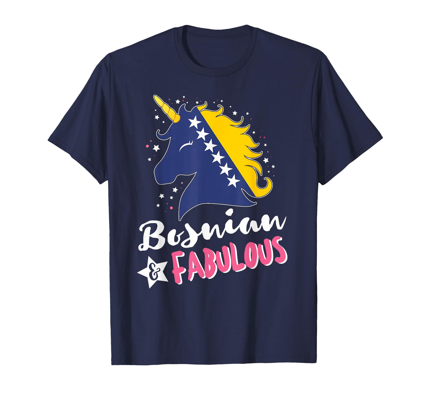Bosnian Unicorn Bosnia and Herzegovina Flag T-Shirt