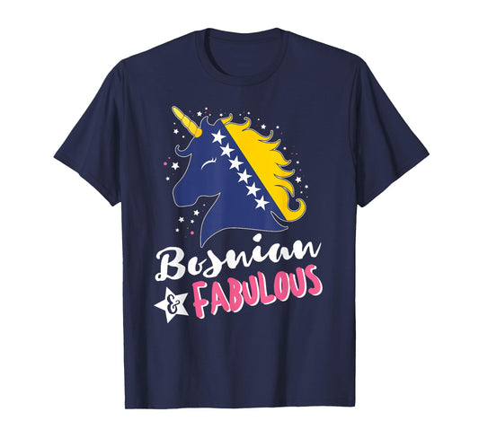Bosnian Unicorn Bosnia and Herzegovina Flag T-Shirt