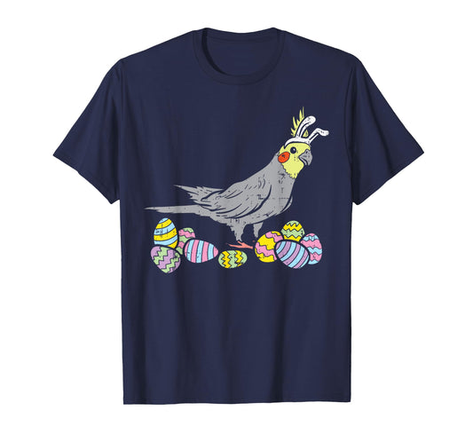 BoredKoalas Easter Shirts Men Women Kids Gifts Cockatiel Bunny Ears Eggs Cute Easter Bird Lovers Gift T-Shirt