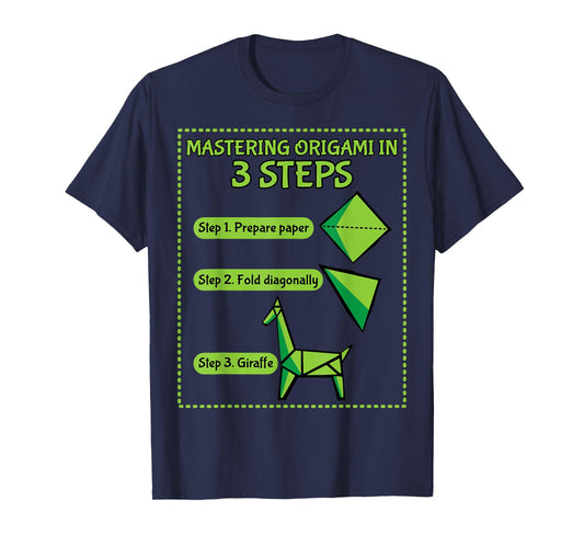 Mastering Origami in 3 Steps Paper Origami Gift T-Shirt