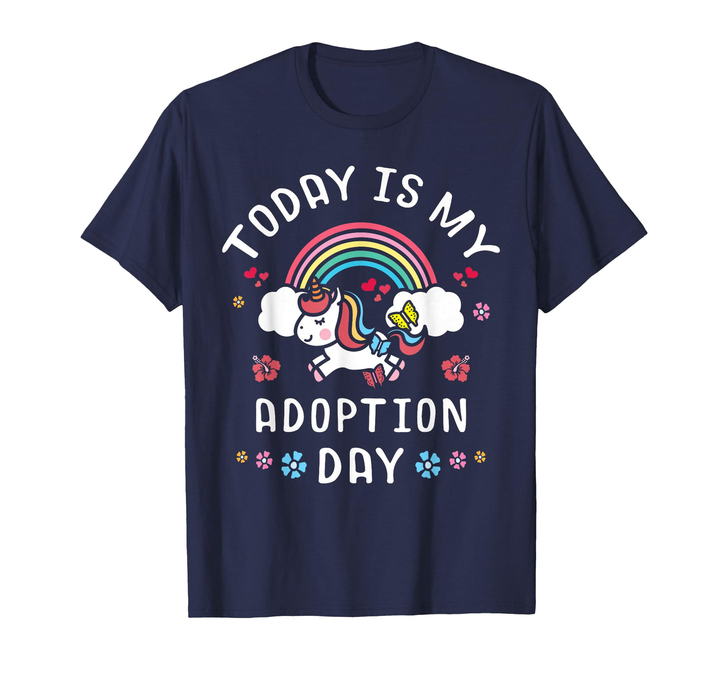 Today Is My Adoption Day Officially Adopted Magical Unicorn T-Shirt