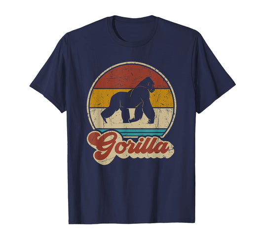 Vintage Gorilla For Men Women Kids Retro Gorillas Lovers T-Shirt