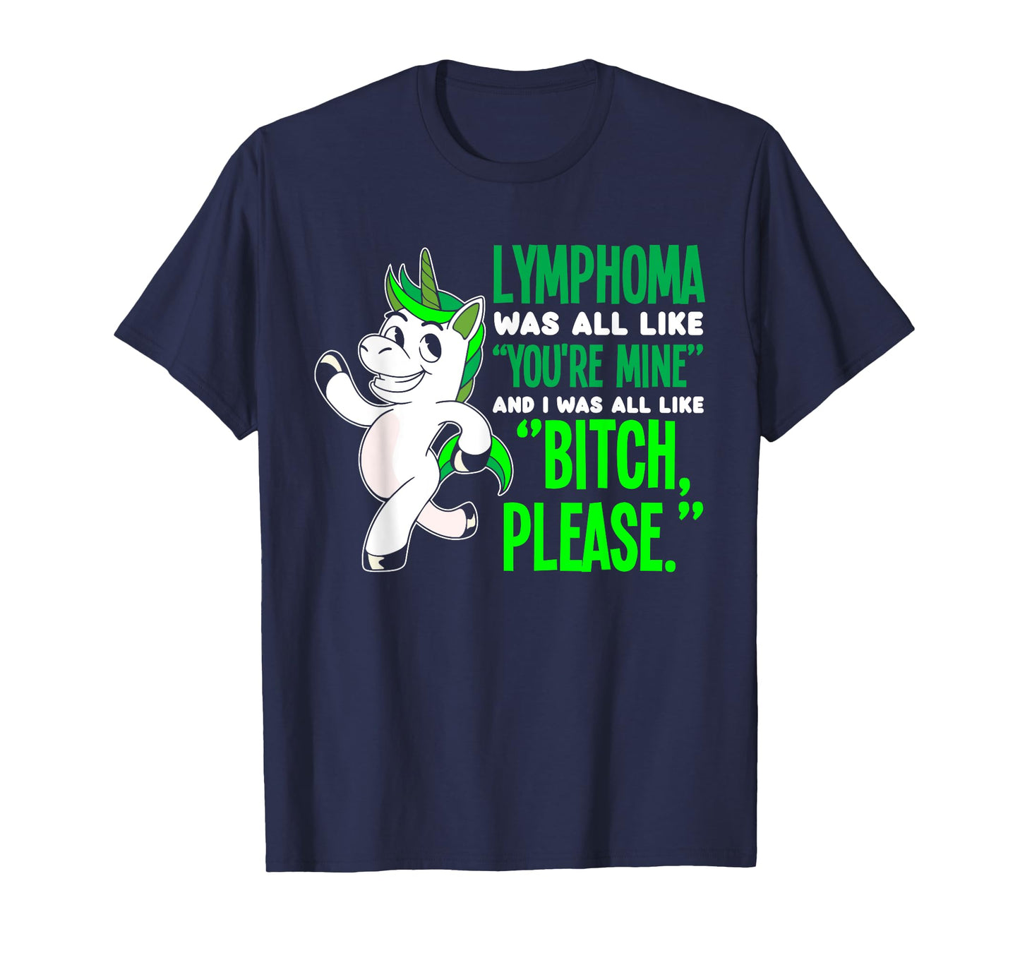 Unicorn Cancer Survivor Non-Hodgkin Lymphoma Awareness T-Shirt